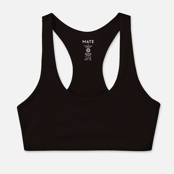 MATE The Label - Organic Cotton Stretch Sports Bra - Large NWT - Picture 6 of 8